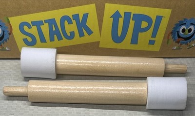 Stack Up! Replacement Stack Sticks Set of 2 Wooden Peaceable Kingdom 2012