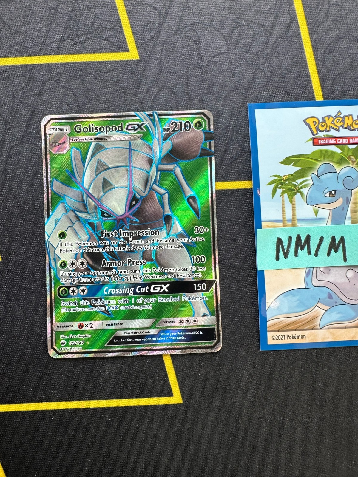 Pokemon Card Golisopod GX SM Burning Shadows Full Art 129/147 341 💎NM💎
