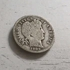 1909-P Barber 90% Silver Dime ~ Free Shipping! #2