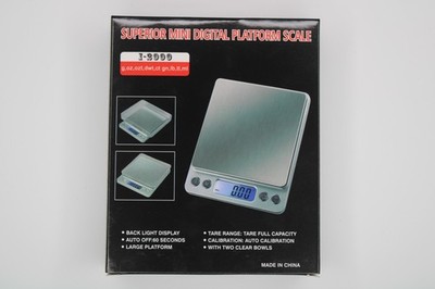 Mini Digital Pocket Scale 2000g x 0.1g Food Gram Scale Backlit LCD