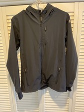 Under Armour Womens Black Cold Gear Reactor Full Zip Thumbholes Hooded Jacket XS