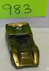 1968 McLaren M6A Redline Hot Wheels Olive Antifreeze Green USA Vintage die cast