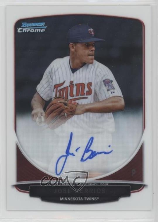 2013 Bowman Chrome Prospects Auto Jose Berrios #BCA-JB Auto 4l3
