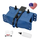 Motorbike Chain Clean & Lube Device Kit Brush Gear Cleaner Cleaning Tool Blu