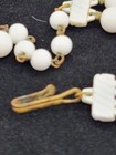 Vintage Pink Blue Faceted White Beads Double Strand Choker/Necklace — photo 3