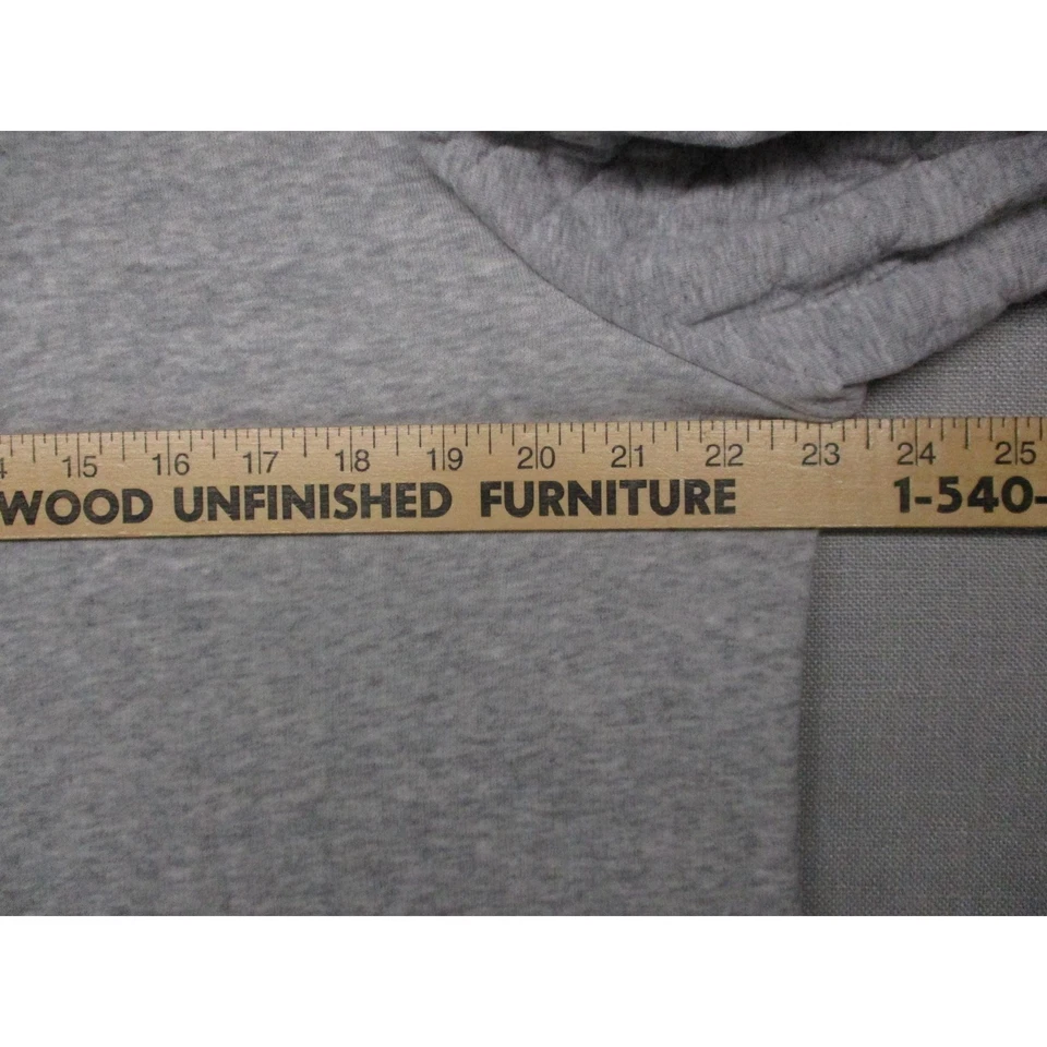 LOFT Grey Quilted Puffed Sleeve Ribbed Cuff Crewneck Sweatshirt Women Size XL - Image 3 of 4