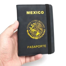 Mexico Passport Covers Synthesis Leather Mexicanos Pasaporte Travel ID Holder