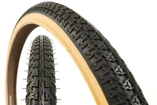 Kenda K52 24" X 1.75" cruiser bicycle gumwall tire - BLACK tread / TAN sidewall