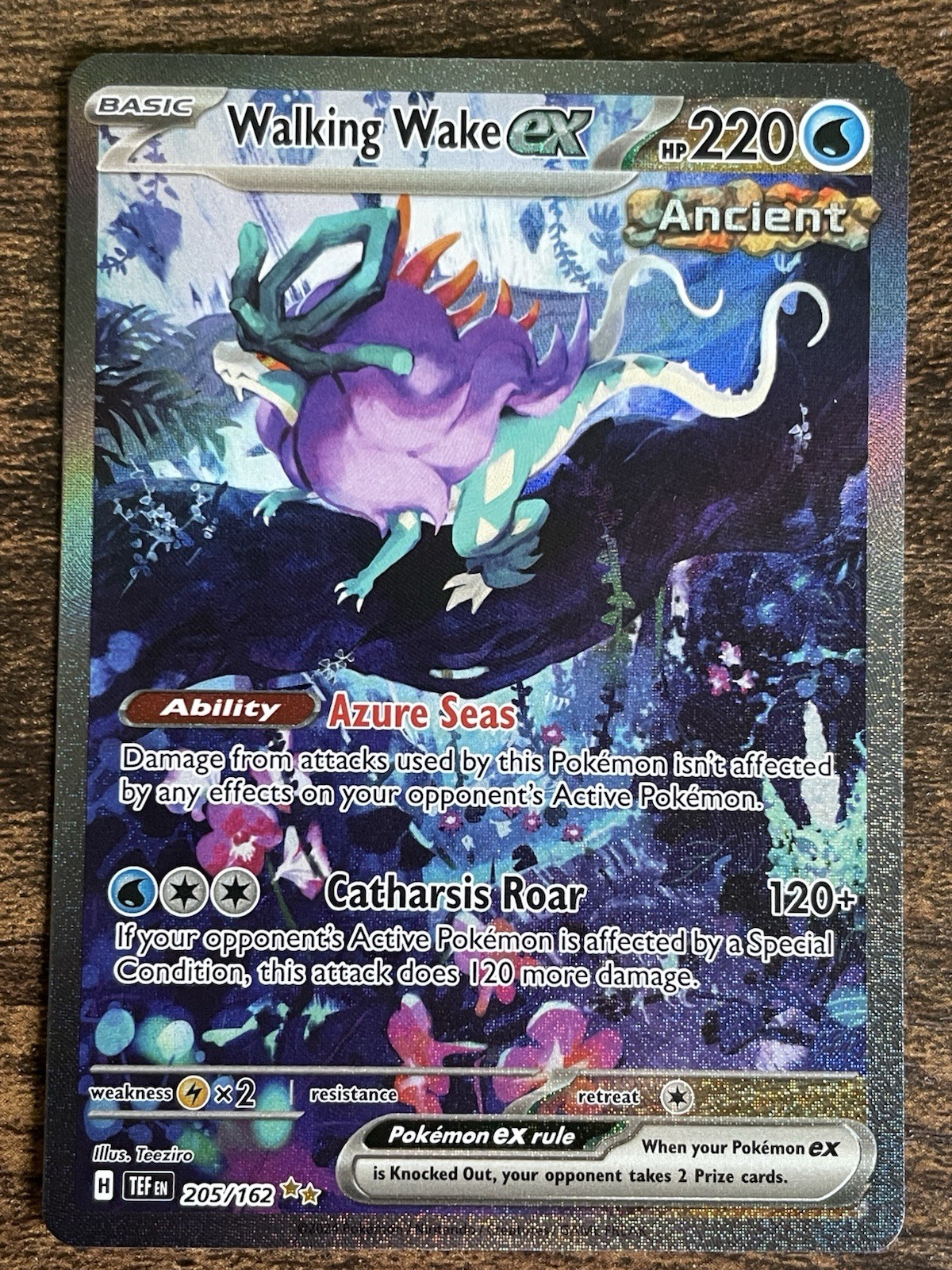 Walking Wake ex Special Illustration Rare 205/162 SV05: Temporal Forces