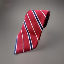 Ralph Lauren NWT Repp Design Striped Pattern Silk Neck Tie 57.5 x 3.5
