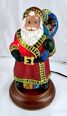 OLD WORLD Christmas Merck 2001 Very Merry Father / Santa Lamp