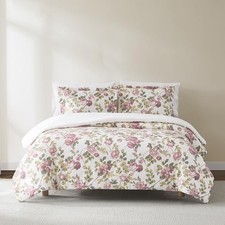 Vintage Rose Comforter 3 Piece Set - Floral Comforter - Full/Queen Dusty Rose