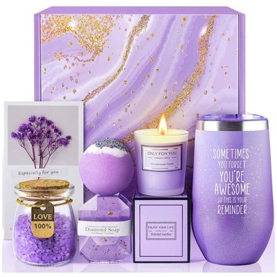 Elegant Lavender Spa Gift Set for Women - Perfect Relaxation for Any Occasion
