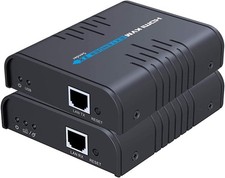 AGPTEK USB HDMI KVM Extender Over Single Cat 5/5E/6/7 Ethernet Cable