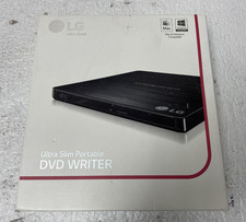 LG Ultra-Slim Portable External DVD Burner and Drive - Black GP60NB50