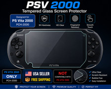 PS Vita 2000 Screen Protector Tempered Glass Clear Sony PSV2000 SHIP FROM USA D