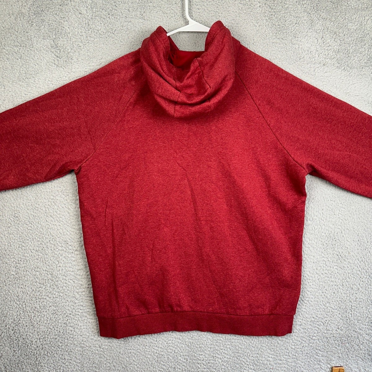 Under Armour Jacket Mens XL Red Loose Fit Full Zip Hoodie Long