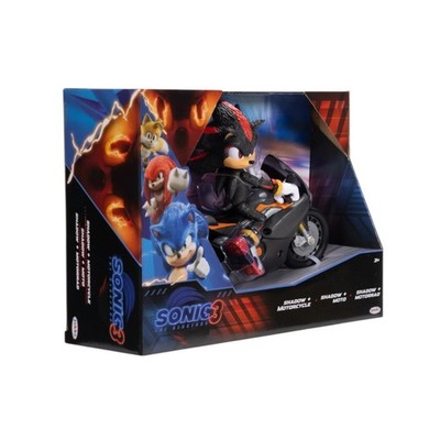 Sonic The Hedgehog 3 Movie Shadow 5''  and Motorcycle MOTORRAD Toy JAKKS PACIFIC