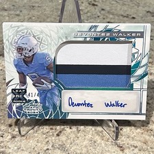 2024 Leaf Trinity - Devontez Walker #PA-DW1 Blue /49 - (3 Color Patch, Auto, RC)
