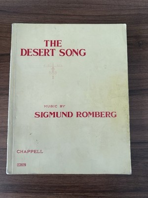 The Desert Song Sigmund Romberg Vocal Partitur Chappell Vintage Noten