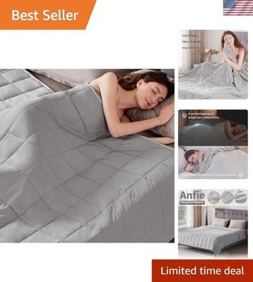 Weighted Blanket Queen Size 60''x80'' 20lbs,Ultra Soft and Cozy Cooling Weighte...