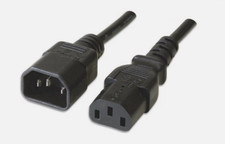 CAVO PROLUNGA  TRIPOLARE ALIMENTAZIONE PC MONITOR STAMPANTI  2 METRI NERO