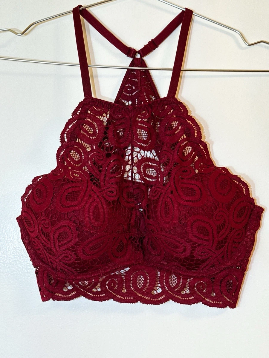 Ensemble Lingerie Victoria's Secret - Bralette Noir à Carreaux Satin, Taille M/S (90C)