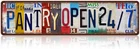 Vintage Pantry Wall Decor Street Signs Home Bar Coffee Metal Sign, 16 x 4 Inch