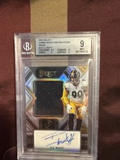 2022 Select Jumbo Signature Swatches Prism #12 Tj Watt /99 Beckett Mint 9