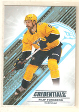 Filip Forsberg 2024-25 UD Credentials Base Card #9 Predators