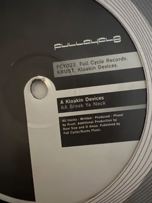 DJ Krust - Kloakin Devices / Break Ya Neck (Full Cycle Records) 12 