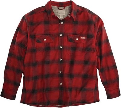 Stormy Kromer The Camp Shirt Jacket, Red/Black Plaid, Medium