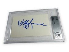 Jeff Lynne Signed Autograph Index Card Electric Light Orchestra BAS Slabbed 431