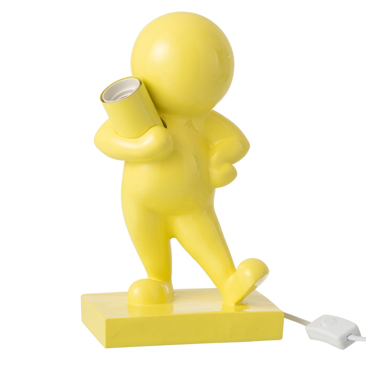 Lampe de table résine jaune Marcel 30cm au design contemporain et finitions soignées