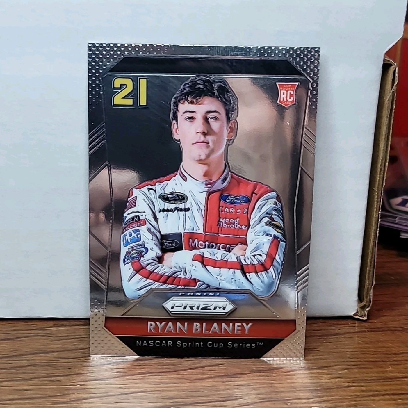 2016 Panini Prizm NASCAR Ryan Blaney #26 Wood Brothers Racing (Rookie)