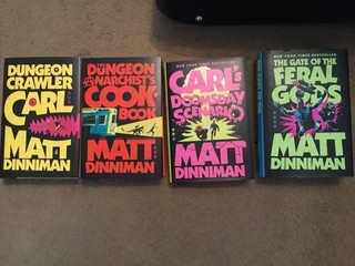 Dungeon Crawler Carl Book Lot 1 4 Hardcover Matt Dinniman doomsday anarchists