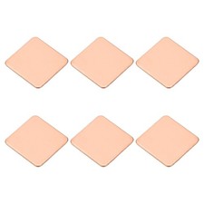 6 Pcs Heatsink Copper Pad Shim IC Chipset GPU Thermal Heatsink 20x20x1mm 