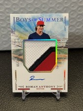 2025 Panini Boys Of Summer Roman Anthony Patch Auto /25 Boston Redsox
