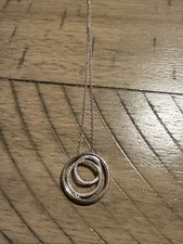 NEW round White Diamond Accent Rhodium Over Sterling Silver Pendent