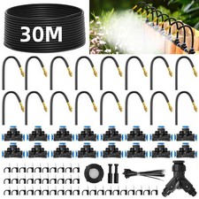 100ft Drip Irrigation Kit Automatic Garden Watering System 360  Drip Adjustable.