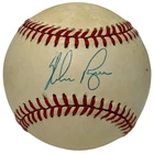 Nolan Ryan Signed National League ONL Baseball JSA COA Rangers Astros Mets