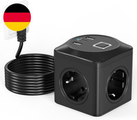 SteckdosenwüRfel Mit USB,6 In 1 Steckdosenleiste Usb Mehrfachsteckdose Mit Usb S