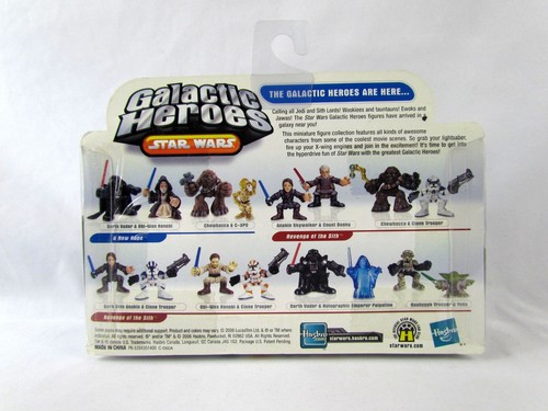 Hasbro Star Wars Galactic Heroes Darth Vader & Emperor Palpatine Figure Set New - Picture 2 of 11