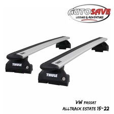 Thule WingBar Evo Silver Roof Bars to fit VW Passat Alltrack Estate 15-20 Rails