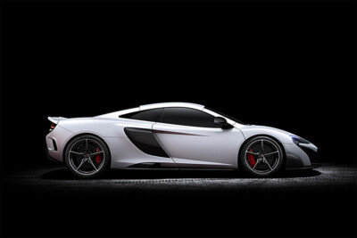McLaren 675 LT Car Model Sports Car Race Car White Car Wall Art - POSTER 20''x30''