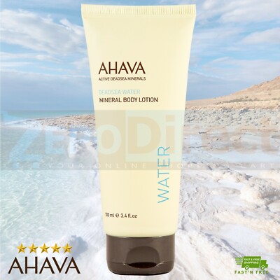 ⭐️⭐️⭐️⭐️⭐️ AHAVA Deadsea Water Mineral Body Lotion Cream 100 ml, 3.4 oz