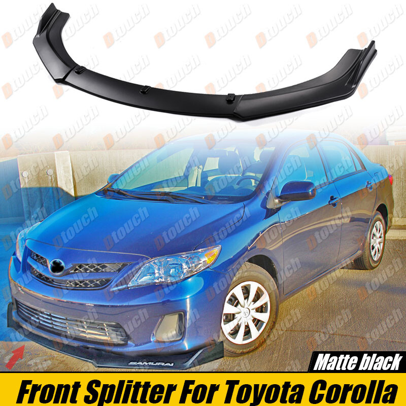 For Toyota Corolla 2008-2013 Front Splitter Bumper Lip Chin