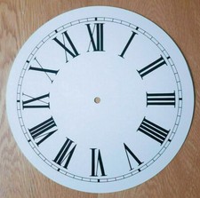 NEW - 12 Inch Clock Dial Face - White Finish 305mm Roman Numerals - DL34
