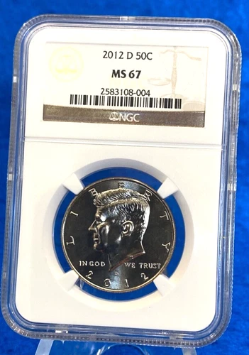 2012 D Kennedy 50C Clad Half Dollar NGC MS67