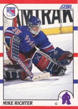 90/91 SCORE..MIKE RICHTER...ROOKIE...# 74...RANGERS...FREE COMBINED SHIP